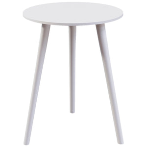 Round Side Table - White