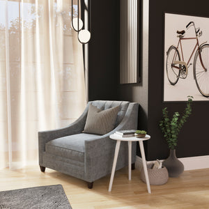 Round Side Table - White