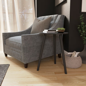 Round Side Table - Black