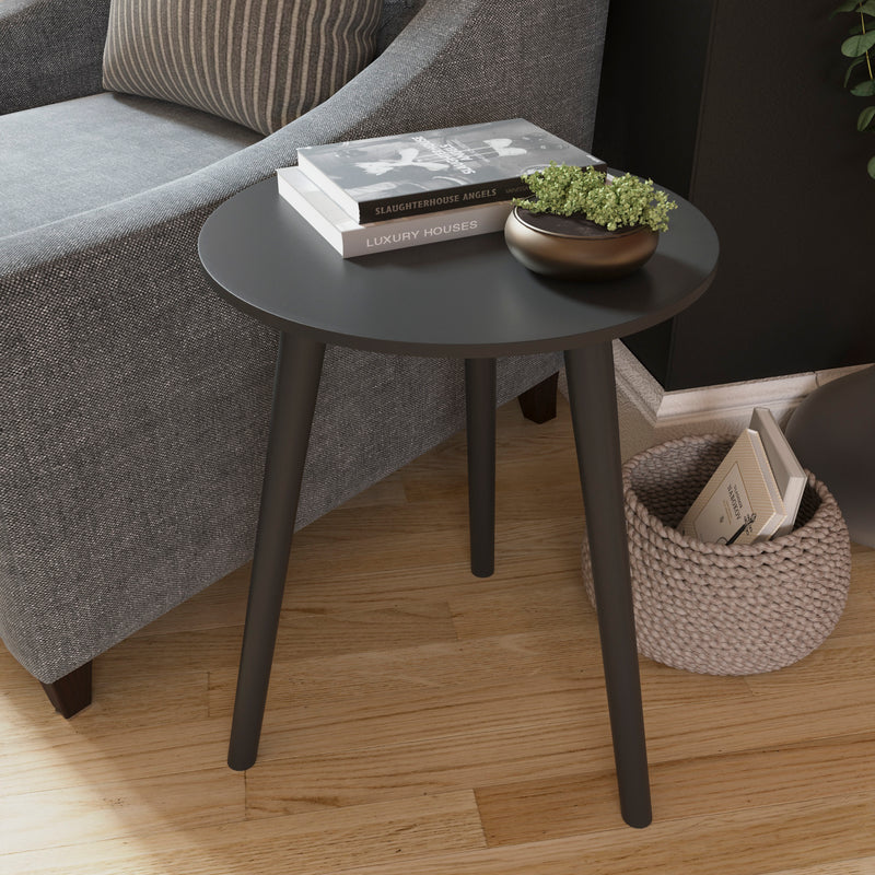 Round Side Table - Black