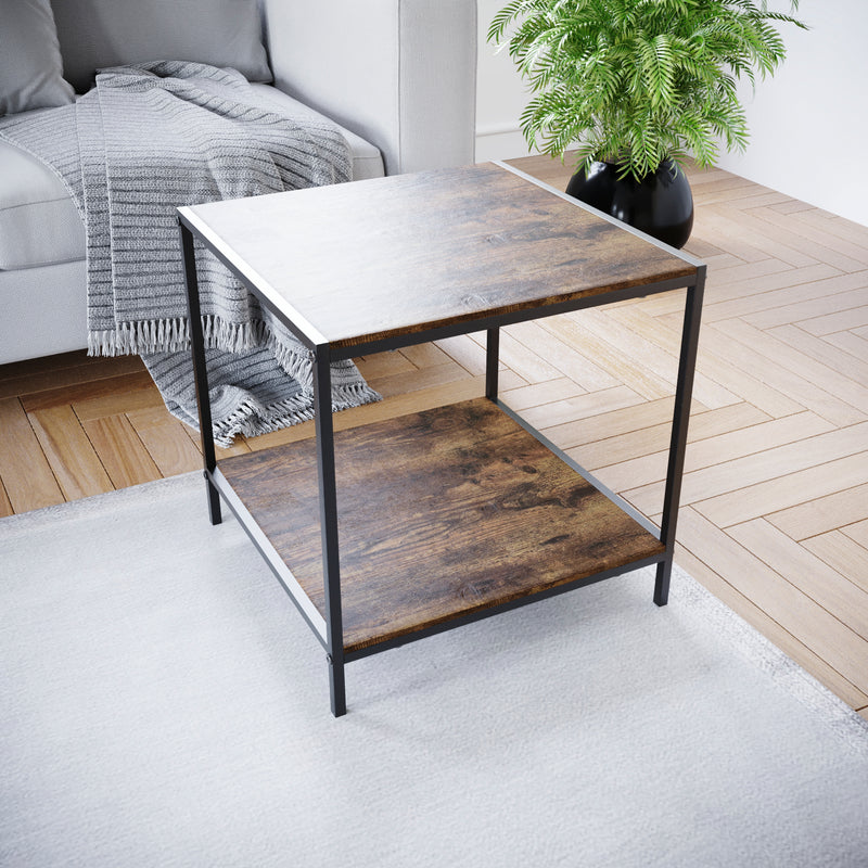 Brooklyn End Table - Dark Wood