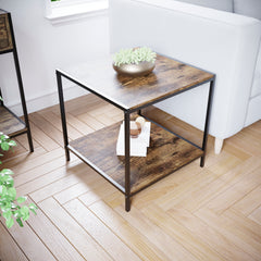 Brooklyn End Table - Dark Wood