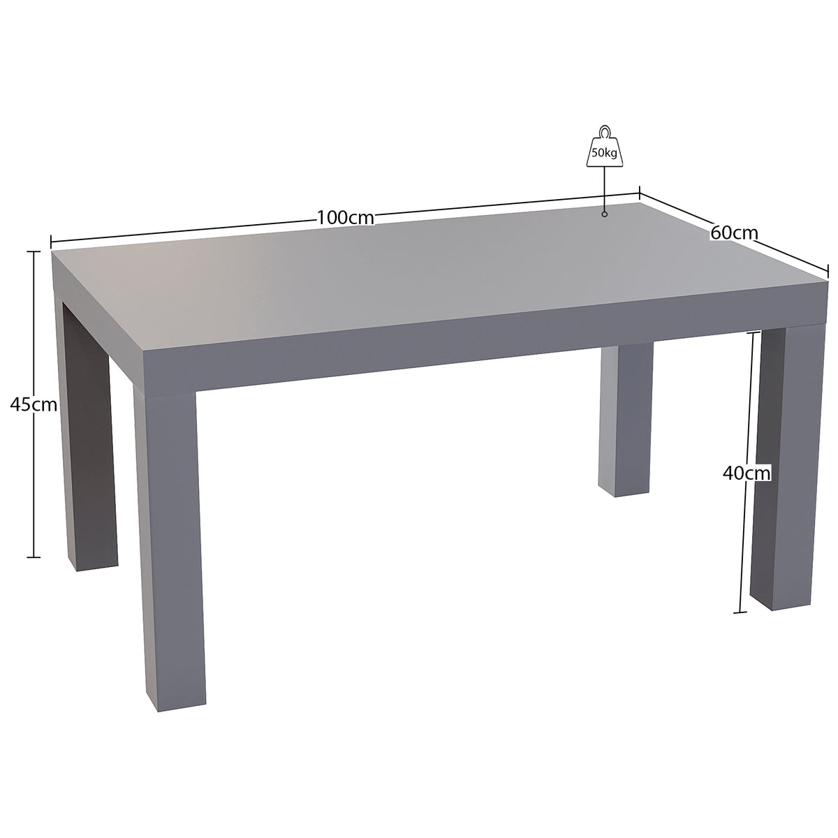 Beeston Coffee Table - Grey