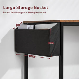 Brooklyn Large Computer Desk - Dark Wood