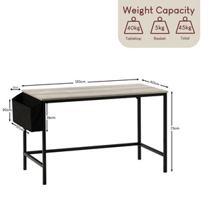 Brooklyn Large Computer Desk - Grey