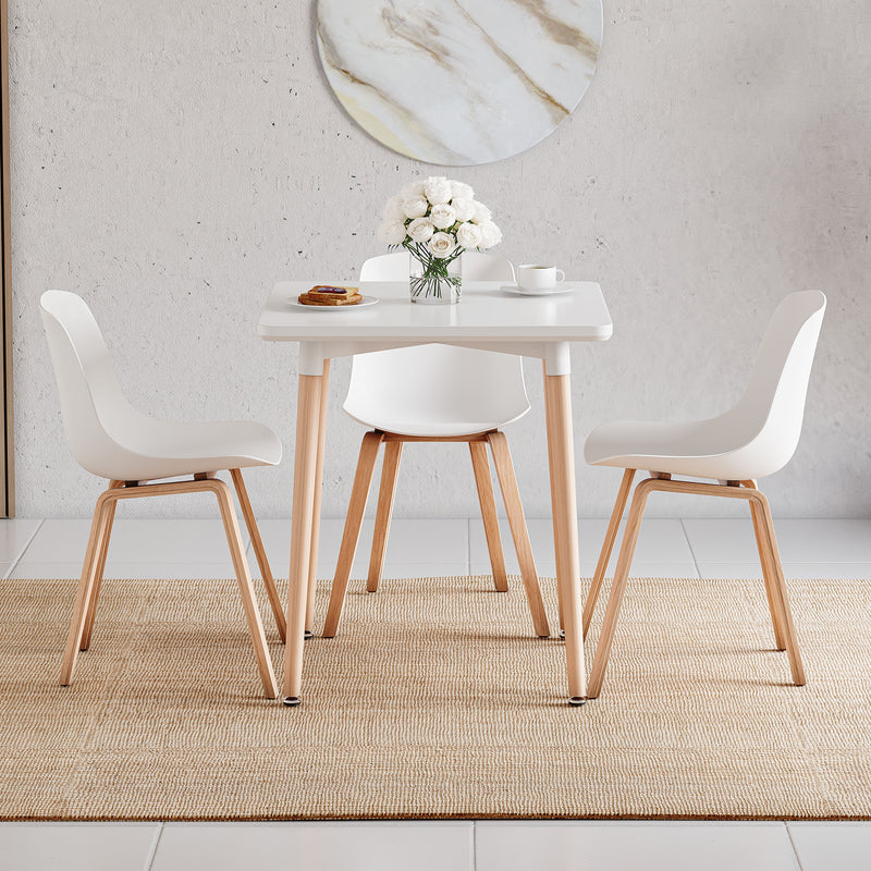 Batley 2-Seater Square Dining Table - White