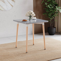 Batley 2-Seater Square Dining Table - Grey