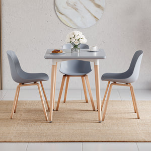 Batley 2-Seater Square Dining Table - Grey