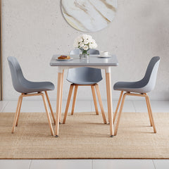 Batley 2-Seater Square Dining Table - Grey