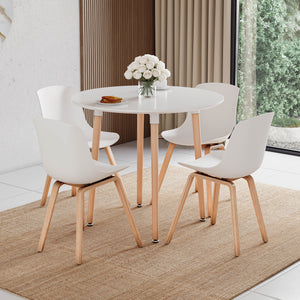 Batley 4-Seater Round Dining Table - White