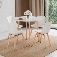 Batley 4-Seater Round Dining Table - White