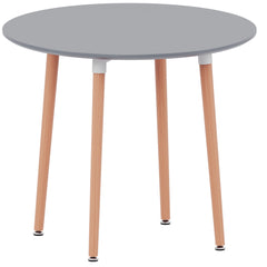 Batley 4-Seater Round Dining Table - Grey