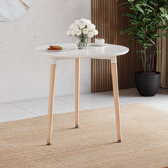 Batley 3-Seater Round Dining Table - White
