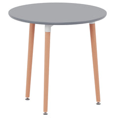 Batley 3-Seater Round Dining Table - Grey