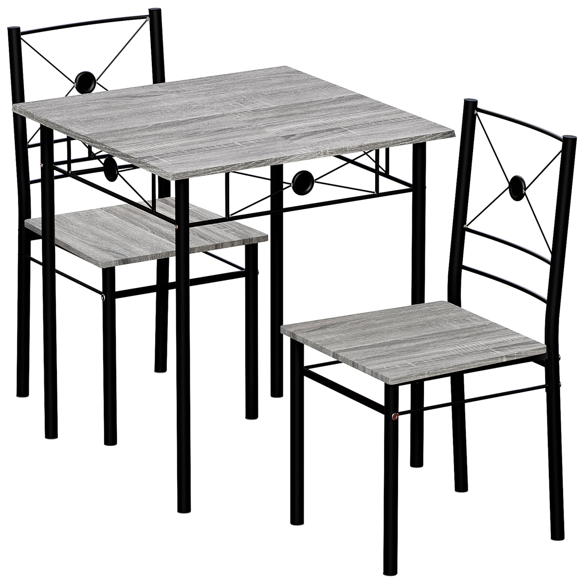 Roslyn 2-Seater Dining Set - Grey