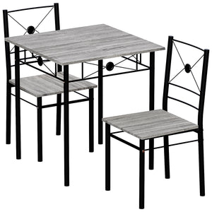 Roslyn 2-Seater Dining Set - Grey