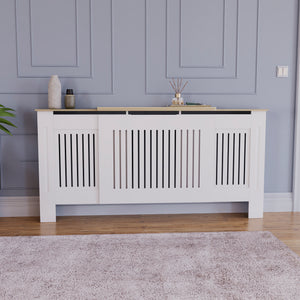 Arlington Adjustable Radiator Cover - White
