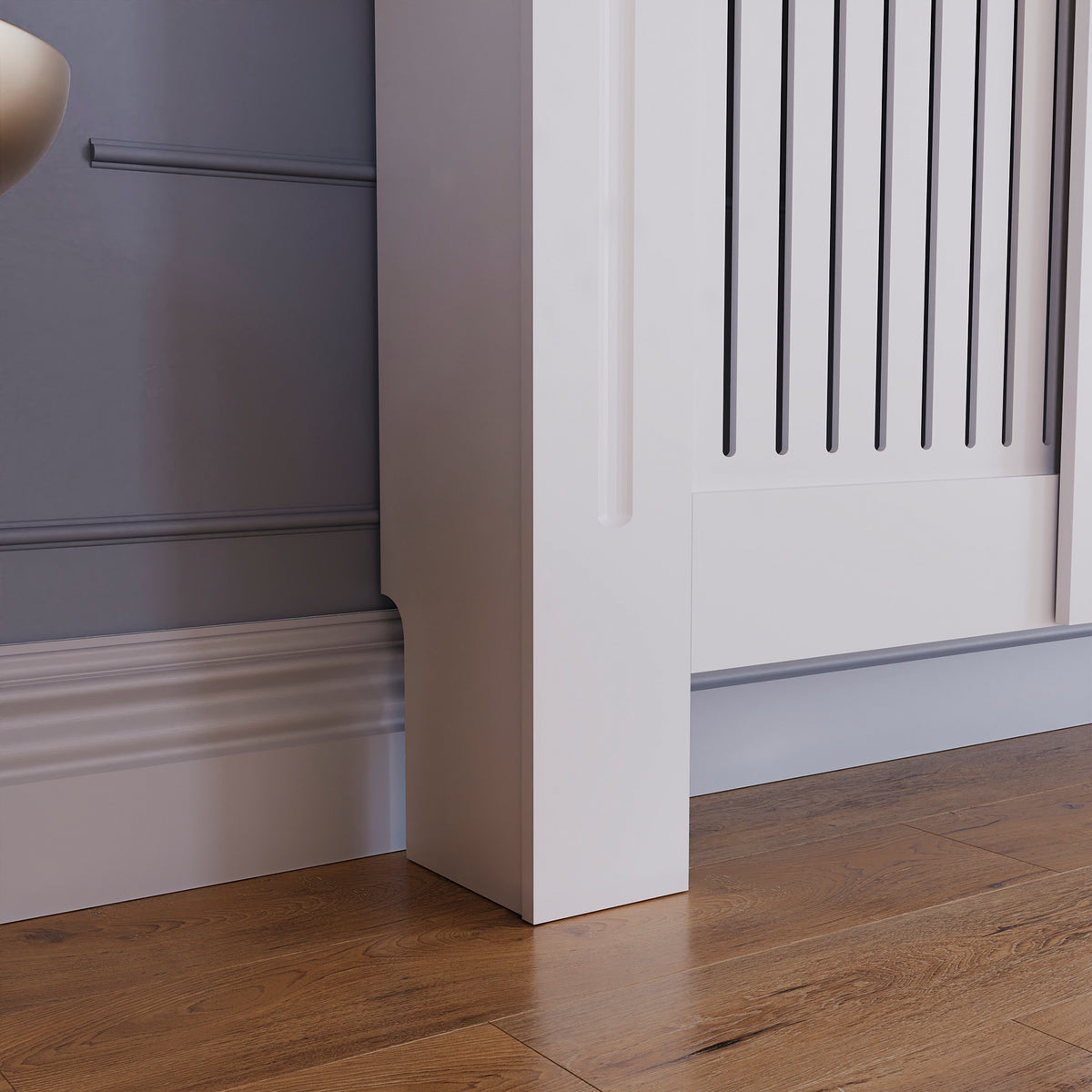 Arlington Adjustable Radiator Cover - White