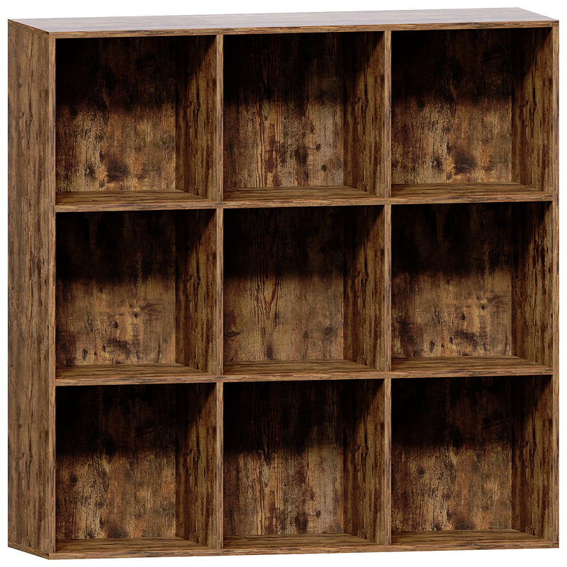 Durham 9-Cube Storage Unit - Dark Wood