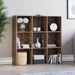 Durham 9-Cube Storage Unit - Dark Wood