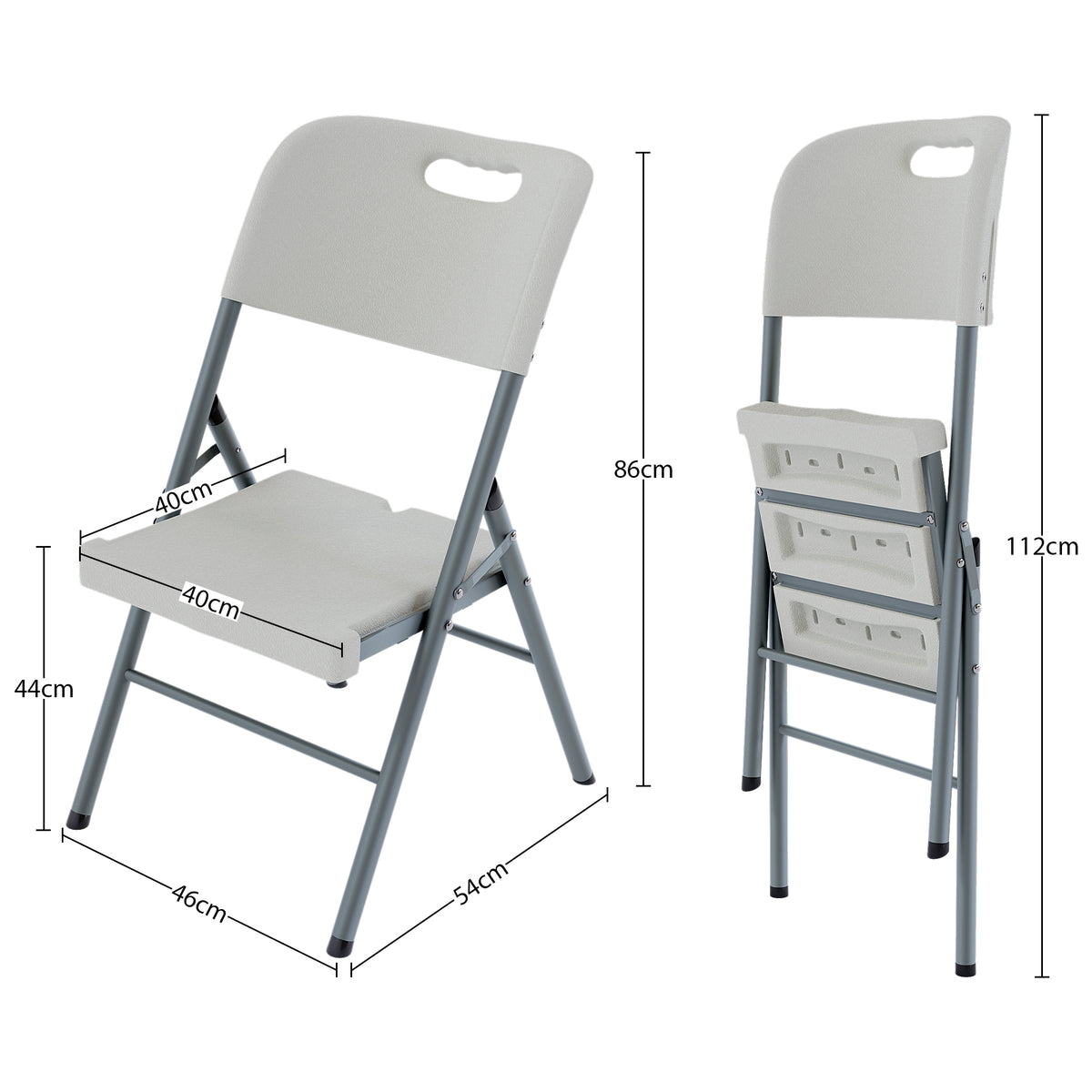 Folding 4ft Table & Set of 2 Folding Chairs