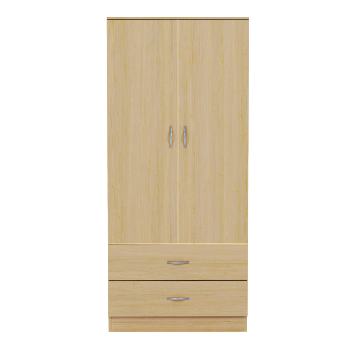 Riano 2 Door 2 Drawer Wardrobe for Bedroom Storage - Pine