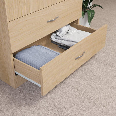 Riano 2 Door 2 Drawer Wardrobe for Bedroom Storage - Pine