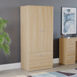 Riano 2 Door 2 Drawer Wardrobe for Bedroom Storage - Pine
