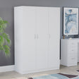 Riano 3 Door Wardrobe for Bedroom Storage- white
