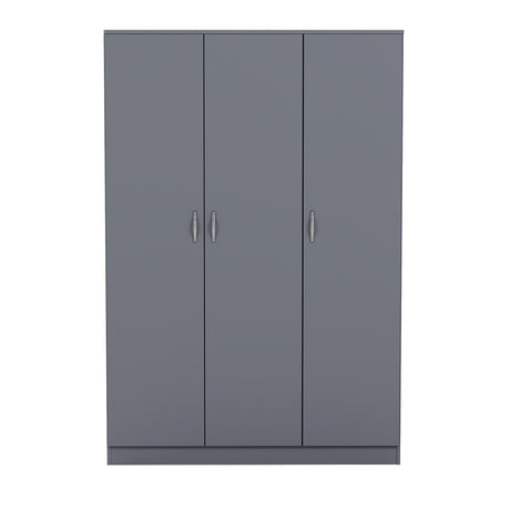 Riano 3 Door Wardrobe for Bedroom Storage - grey
