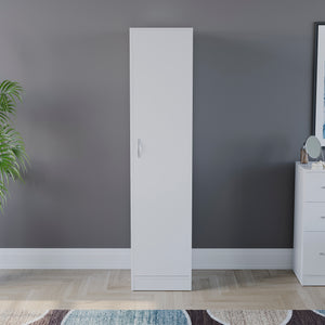 Riano 1 Door Wardrobe, White