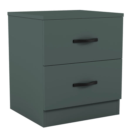 Riano 2 Drawer Bedside Chest Green Bedroom Storage Unit
