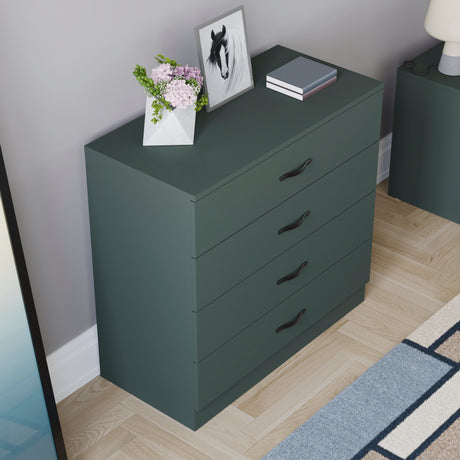 Riano 4 Drawer Chest Green Bedroom Storage Unit
