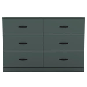 Riano 6 Drawer Chest Green Bedroom Storage Unit
