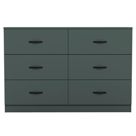 Riano 6 Drawer Chest Green Bedroom Storage Unit
