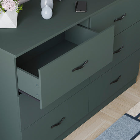 Riano 6 Drawer Chest Green Bedroom Storage Unit
