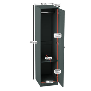 Riano 1 Door Wardrobe, Jasper Green