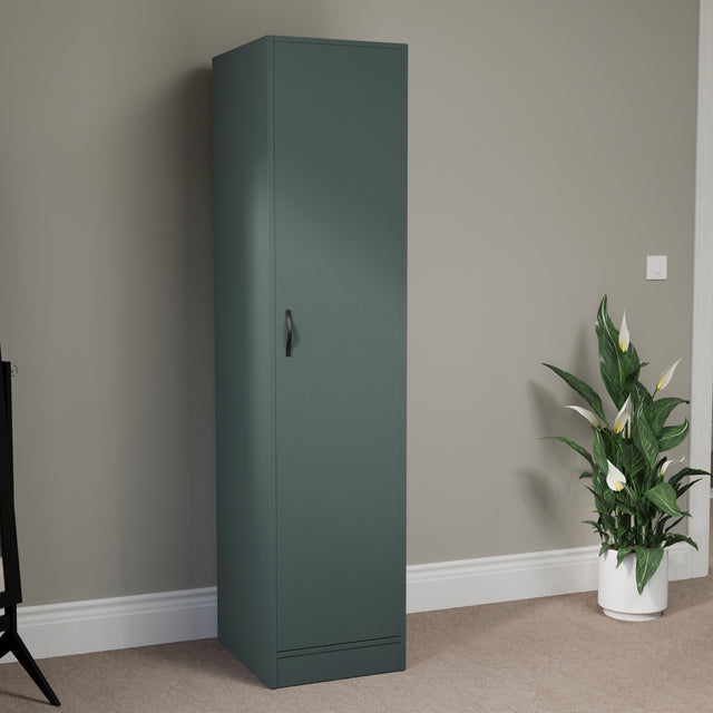 Riano 1 Door Wardrobe for Bedroom Storage - Jasper Green
