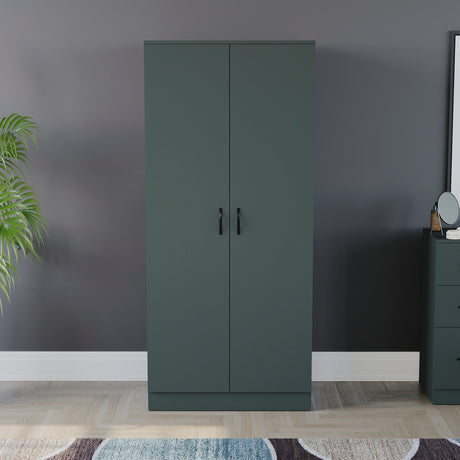Riano 2 Door Wardrobe for Bedroom Storage - Jasper Green
