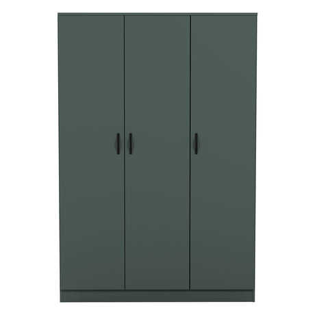 Riano 3 Door Wardrobe for Bedroom Storage - Jasper Green
