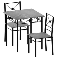 Roslyn 2 Seater Dining Set, Concrete Grey