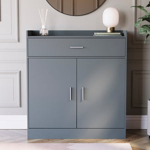 Dalby 2-Door 1-Drawer Shoe Cabinet, Grey