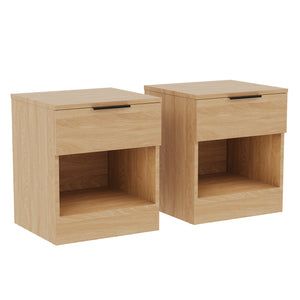 Trega 1 Drawer Bedside Chest, Pine - Set of 2