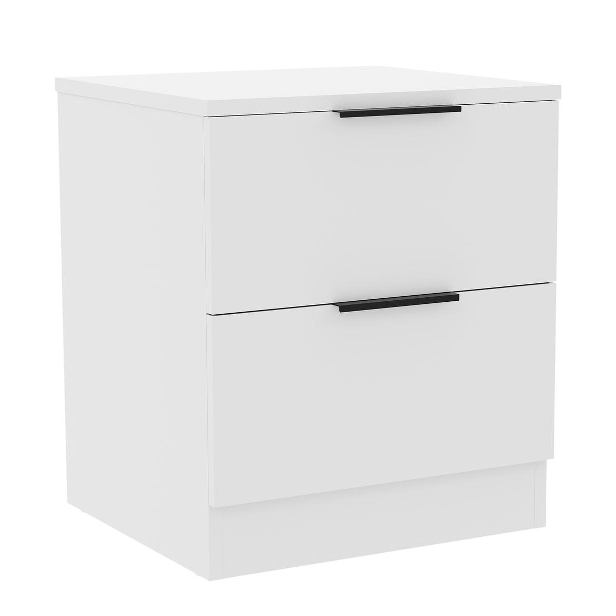 Trega 2 Drawer Bedside Chest, White