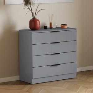 Trega 4 Drawer Chest, Grey