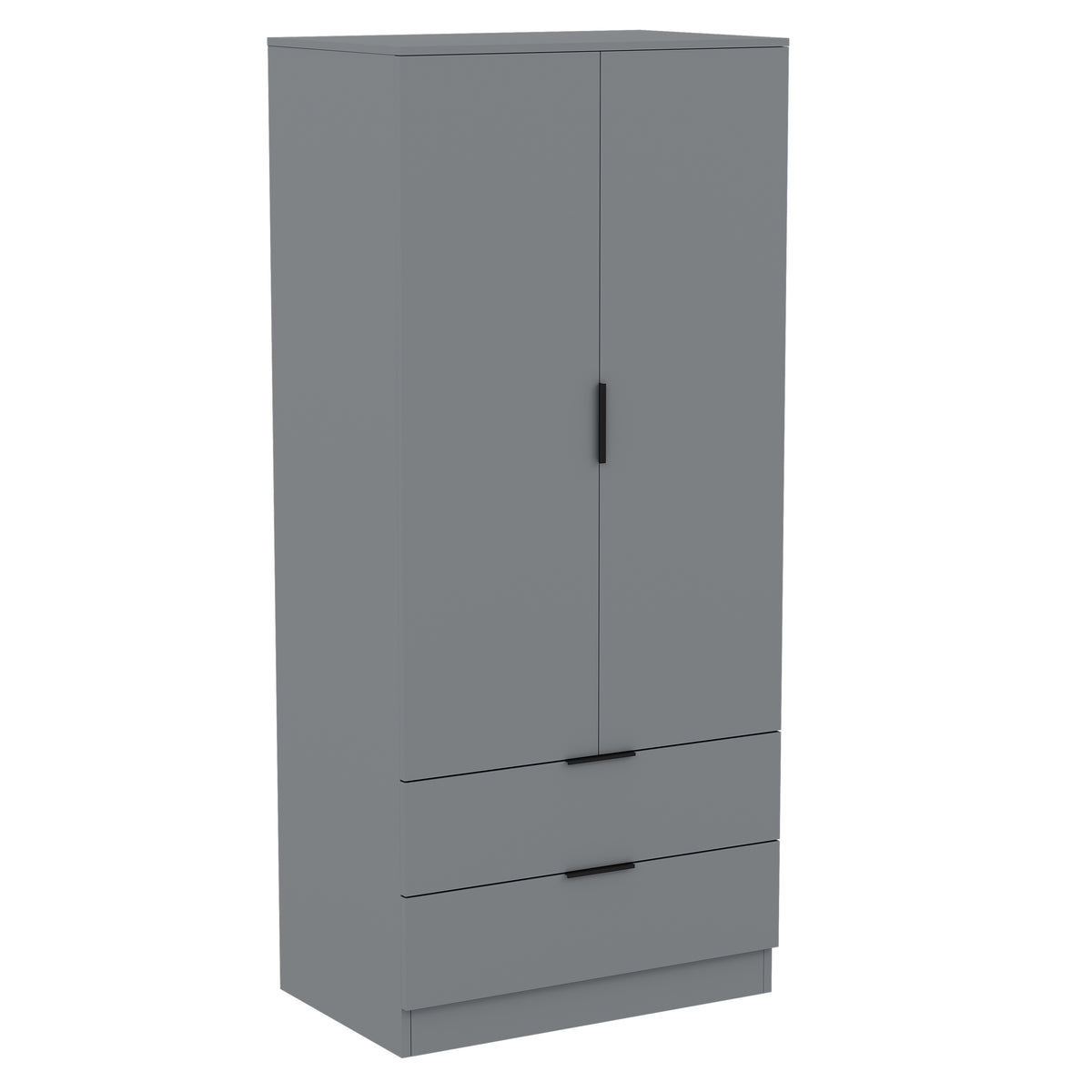 Trega 2 Door 2 Drawer Wardrobe, Grey
