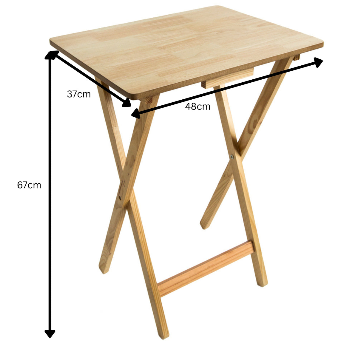 Folding Snack Table - Natural