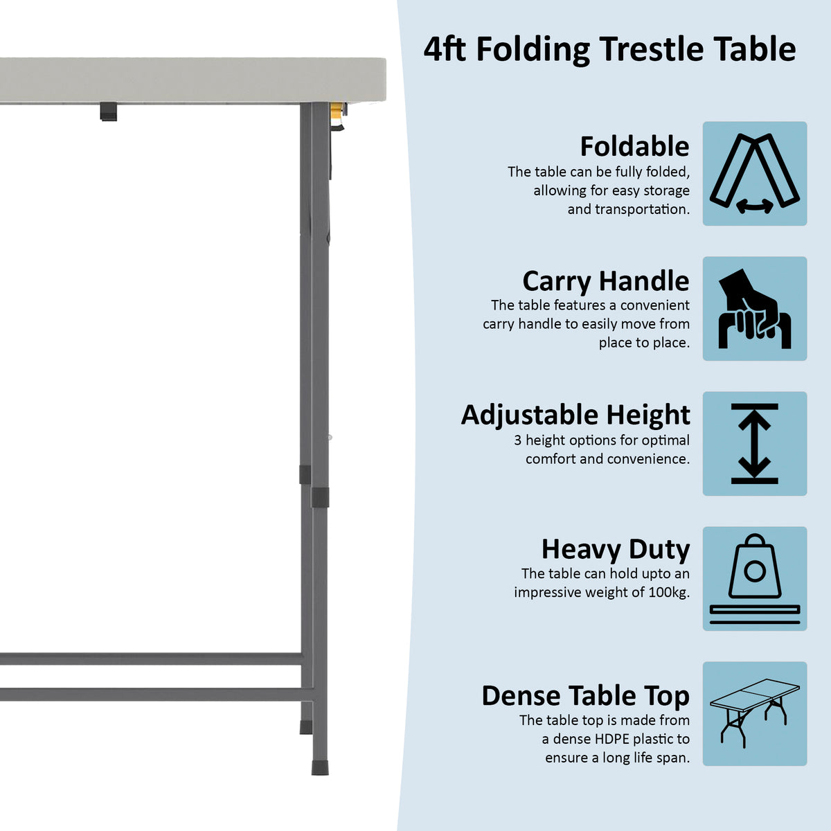 Folding 4ft Table