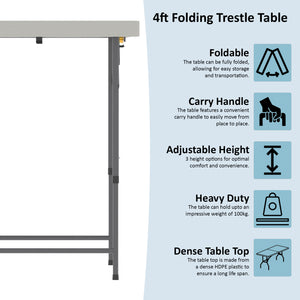 Folding 4ft Table