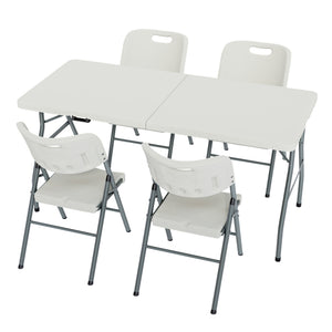 Folding 6ft Table & Set of 4 Folding Chairs